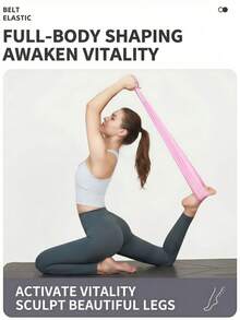 1pc/5pcs Multi-Color Elastic Resistance Bands, Yoga Stretch Bands, Fitness Workout Bands, Suitable For Yoga, Gym, Strength Training, Home Exercise - Multicolor - View 3