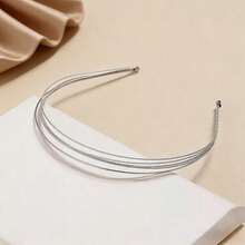 简约时尚金属细发箍，适合日常佩戴 - 金色 - 查看 3