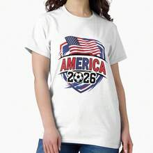 America World Cup 2026 – USA Football  Classic T-Shirt - White - View 1