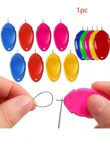 1/3/7/10/15/20pcs Plastic Thread Stripper,Vibrant Cylindrical Needle Threaders - Effortless Sewing Tool Kit -Durable DIY Accessories For Beading & Fine Threads - Perfect Elderly Threading, Plastic Thread Stripper, Modern Plastic Needle Threader - Multicolor - View 13