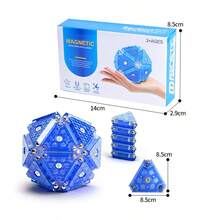 1 Bộ Đồ Chơi Xếp Hình Nam Châm 3D Kỳ Diệu, Khối Xây Dựng STEM, Đồ Chơi Xếp Hình Vui Nhí, Trò Chơi Sáng Tạo, Phát Triển Tư Duy Cấu Trúc, Kích Thích Sáng Tạo và Thúc Đẩy Phát Triển Trí Não, Phù Hợp Cho Trẻ Em Từ 3 Tuổi Trở Lên, Trò Chơi Giáo Dục, Đồ Chơi Xếp Hình Bỏ Túi Di Động, Quà Tặng Mùa Hè - Khối xây dựng nam châm nhiều màu sắc - Xem 9