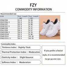 FZY 2026 Winter New Style Snow Boots, Leather-Lined Athletic Shoes - Soft And Warm Knitted Casual Walking Shoes, Lightweight And Slip-Resistant Outdoor Winter Shoes, Suitable For Women's Commuting And Office Wear, Also Essential Boots For Women's Easter Outfits, Comfortable And Versatile Women's Snow Boots For Winter Vacation And Travel, Easter Gift - Winter Women's Tennis Shoes - 白色 - 查看 3