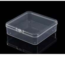 6/12/18 Pcs Square Transparent Plastic Storage Box, PP Bead Jewelry Parts Accessories Display Packaging Box - Transparent - View 10