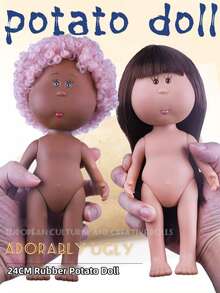 24厘米西班牙土豆娃娃米娅陶瓷摆件，DIY可爱娃娃，适合作为节日或生日礼物送给家人和朋友 - 彩色 - 查看 2