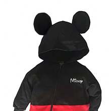 Disney Lightweight Cotton Romper With Hat For Baby - 黑色 - 查看 3