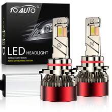 TOAUTO 2 piezas 120W 60000 Lúmenes Luces LED H7 H4 H11, 2 piezas Luces LED de tubo de cobre, Adecuado para bombillas LED de faros H1 HB3 9005 HB4 9006 912 12V para automóviles - A - Ver 15