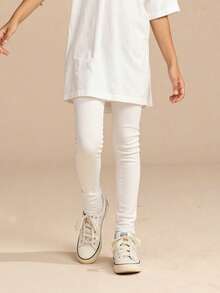 3 Pairs Kids' Digital Print Leggings, Versatile Wear Inner Or Outer, Suitable For Summer, Early Spring And Autumn - Multicolor - View 7