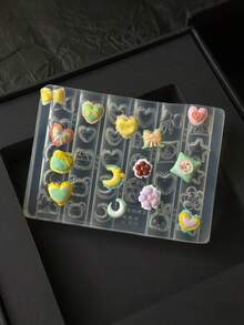 New Heart, Star, Bow Tie Nail Art Silicone Mold Cushion Series - Clear - View 5