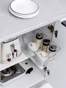 2/4/6pcs Plastic Track Rail, Drawer Slide Rail Storage Box Pull-Out Track, Smooth Sliding, Convenient Pull-Out - Multicolor - View 12