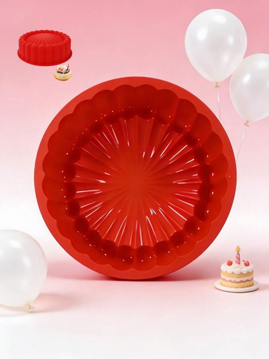 1 khuôn bánh silicon đa năng chống dính, thích hợp để nướng bánh ngon, tuyệt vời cho đám cưới, sinh nhật và các dịp khác! (19.5cm)