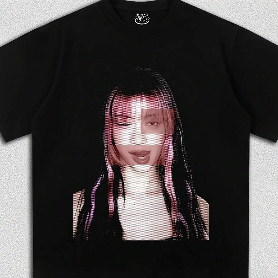 KATSEYE Hot S.Ale Peripherals Graphic Print T-Shirts Women Men Fashion Cotton Tees Oversized Casual Streetwear Hip Hop Style Tops3 - màu đen - Xem 1
