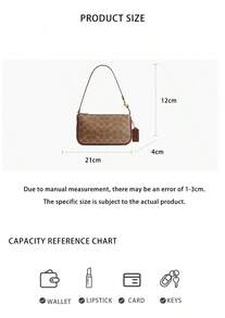 Coach Plaza Printed Women's Single Shoulder Handbag CCC42B4N4 - 棕黃色CCC42B4N4 - 查看 8