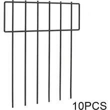 10/25 Pack Metal Garden Animal Barrier Fence, 17in H Rustproof Anti-Digging Panels For Dogs Rabbits, Underground Pet Fence For Yard Lawn Border Protection - 10pack 13Inch Length X 16.5 Inch Height - View 3