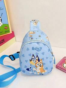 1 chiếc túi đeo chéo hình hoạt hình Bluey, túi đeo ngực hình gia đình Bluey dễ thương, túi đeo chéo hoạt hình nhẹ, quà tặng Halloween & Giáng sinh. - Nhiều màu - Xem 10