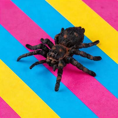 2026新款手绘狼蛛摆件，高品质手工打造逼真狼蛛雕像