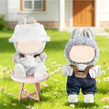 【夏季新品】Laububu 可爱娃娃鞋，适合 4-7 英寸（约 10.2-17.8 厘米）娃娃，高品质娃娃鞋，可搭配 Lububu 娃娃服装和套装，凉鞋 - 彩色 - 查看 7