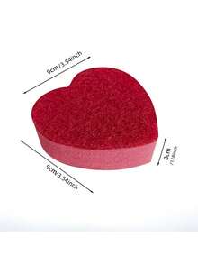 5/10块装不刮伤洗碗海绵，耐用双面厨房海绵，双层擦洗设计，不刮伤粉白心形叠放式，适用于洗碗、清洁台面等。 - A - 查看 2