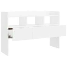 vidaXL Sideboard Mit 3 Schubladen 3 Fächern Kommode Anrichte Schrank Beistellschrank Mehrzweckschrank Standschrank White 105x30x70cm Holzwerkstoff - White - View 6