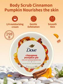 Dove 滋养柔滑肌肤，多芬身体磨砂膏 1 罐 298 克，肉桂南瓜暖香，温和清洁并滋润肌肤，适合全身护理 - 298g 肉桂南瓜 - 查看 2