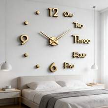 16"/36"/47" Modern Design Large Wall Clock 3D/2D DIY Quartz Clock Fashion Watch Acrylic Mirror Sticker Home Decor Living Room Office Decoration Gift - Multicolor - View 23