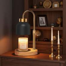 LUOJIBIE Dimming Candle Lamp Warmer With Timer, Height Adjustable Candle Warmer Lamp With Dimmer, Birthday Christmas Monthers Day Gift,Vintage Bedroom Home Decor - US A Type Plug(110-127V) - View 6