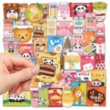 50 piezas Pegatinas creativas para snacks y tiendas de conveniencia, resistentes al agua, lindas y divertidas, adecuadas para cuadernos, diarios, botellas de agua, computadoras, teléfonos, tabletas, guitarras, patinetas, refrigeradores, escritorios, aulas, decoraciones, regalos para cumpleaños, vacaciones, etc. - 50 piezas/juego - Ver 6