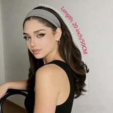 Women's Synthetic Detachable Hairband Wig, Curly Clip-In Hair Extension, Stylish Wig Accessory, Half Hairband Wig - Multicolor - View 8