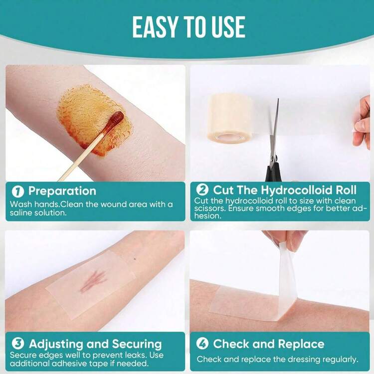 hydrocolloid dressing cut to size Amazon.com: Hydrocolloid Bandage Roll for Advanced Wound Care