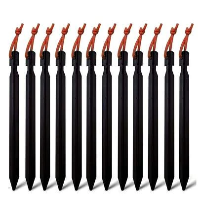 Aluminum Alloy Tent Stakes, Durable And Lightweight Metal Tent Pegs, Sturdy Outdoor Camping Nails