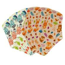 可重复使用高流量月经垫，带湿巾袋，6片装女士带翼卫生巾套装，可洗夜用布护垫 - 查看 13