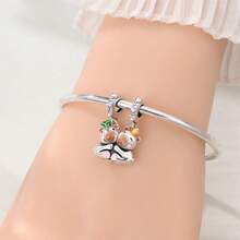 A Silver Plated Couple Series - Detachable Magnetic Cat Capybara Pendant Suitable For 3mm Bracelet Bracelet DIY Pendant, Ladies' Fashion Jewelry Holiday Birthday Gift - Multicolor - View 7