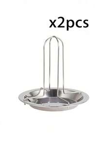 1/2pcs Stainless Steel Chicken Roasting Rack - Multifunctional BBQ Roasting Rack With Drip Tray, Suitable For Grilling, Oven, Non-Stick, Foldable, Multifunctional BBQ Accessory For Outdoor Cooking And Camping, Ensures Perfectly Roasted Chicken Every Time - Multicolor - View 13