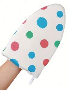 1pc Of Tulip/Polka Dot Pattern Mini Ironing Board,Handheld Ironing Board,Hanging Ironing Pad,Ironing Glove,Small Ironing Stool/Ironing Board. - Multicolor - View 3