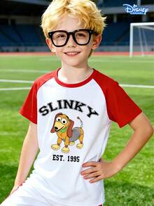 Vintage Disney Toy Story Youth Tee! Unisex, Soft, Stretchy. Ideal For Active Play, Sports, Or Disney Park Visits. Durable And Easy To Care For. - 白拼紅 - 查看 1