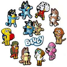 1set/12pcs Colorful And Fun Charms Featuring Bluey, Bingo, And Friends, Perfect For Room Decor, Ideal For DIY Projects, Creative Personalization, And Unique Gift Ideas For Bluey Fans,The Perfect Party Favors(Random Style) - Multicolor - View 3