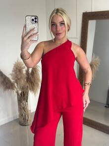 Women Two-Piece Outfits - Rojo - Ver 8