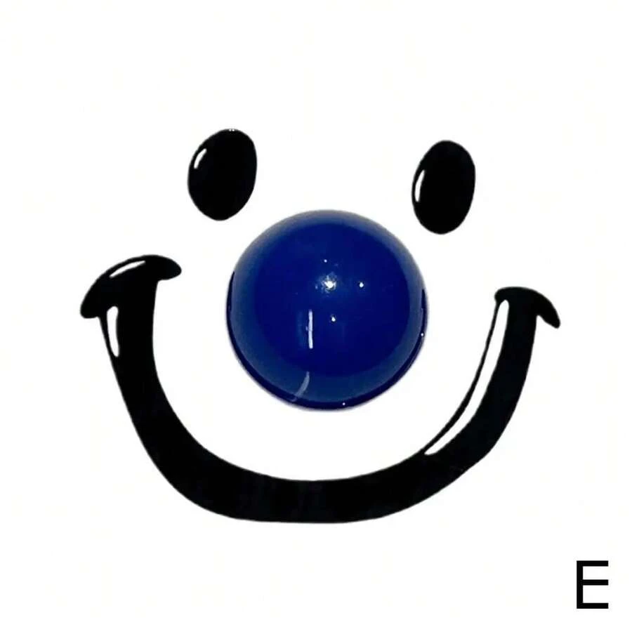 Tapa de inodoro con bola de sonrisa de dopamina, evita tocar la tapa del inodoro, abridor de tapa de asiento de inodoro de mano para accesorios de Wc de baño K9U7 - Azul - Ver 1