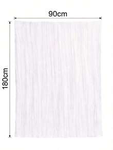 1 pieza de Cheesecloth, corredor de mesa con textura arrugada, para bodas, fiestas nupciales, cumpleaños, decoración de centros de mesa para mesas largas y redondas - Blanco - Ver 9