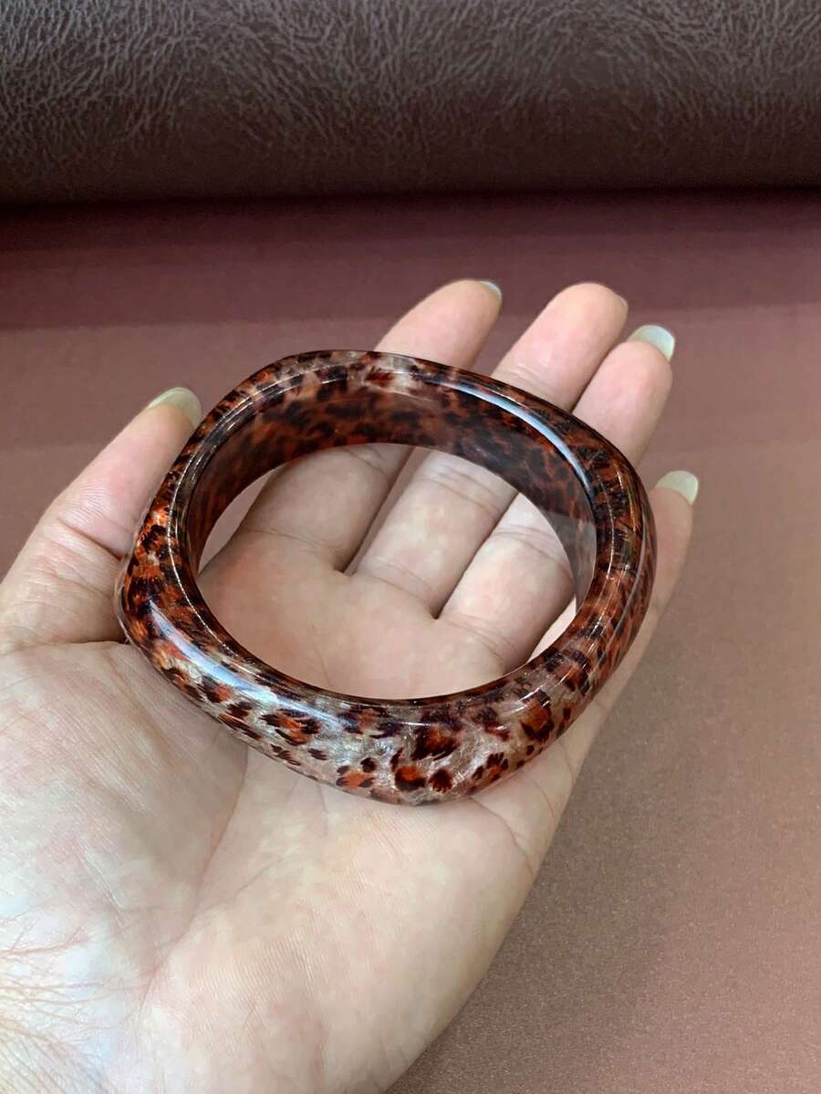 1pc Fashionable Exaggerated Bohemian Style Multicolor Resin Bracelet, Suitable For Women's Daily Matching - Multicolor - View 1