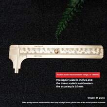 Ultra Precision Measuring Vernier Caliper, 100mm Dual Scale Measuring Tool, Durable Brass Material, Metric/Imperial MM Inch, Durable Metal For Jewelry Making And Precision Measurement, No Need For Power Supply, Jewelry Making Tools And Accessories - A - View 4