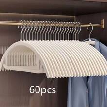 10pcs Flocked Clothes Hangers, Home Use, Non-Slip Seamless, Semi-Circular Design, Specially Designed For Organizing Clothes - Multicolor - View 14