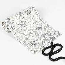 12/24/36/48孔十二星座印花帆布铅笔盒，大容量彩色铅笔卷包，素描用品 - 單件 - 查看 10