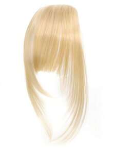 Synthetic Hair Clip-In Bangs Cut Wispy Fringe With Sideburns Dark Brown Natural Look For Women Daily Party Wear - Multicolor - View 19