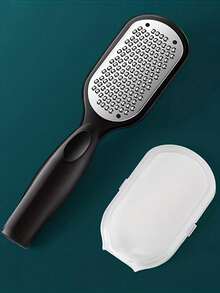 1pc Professional Stainless Steel Foot File/Callus Remover, Splash-Proof Design, Ergonomic Handle, Coarse & Fine Sanding Surface, Durable Plastic Material, Suitable For Home SPA Foot & Hand Care. Foot Care Tool To Remove Calluses, Perfect Graduation Gift. - Multicolor - View 9