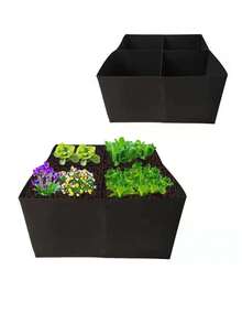 1pc Non-Woven Felt Planting Bag, 4/8 Holes Garden Flower Pot Vegetable Cultivation Planting Bag, Farm & Garden Supplies - Multicolor - View 9