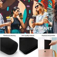 3pcs Reusable Iced Coffee & Soda Cup Sleeves, Insulated Non-Slip Nylon Material Suitable For Hot & Cold Beverages - Multicolor - View 5