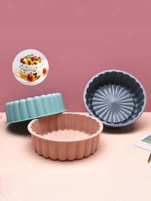 1 khuôn bánh silicon đa năng chống dính, thích hợp để nướng bánh ngon, tuyệt vời cho đám cưới, sinh nhật và các dịp khác! (19.5cm) - Nhiều màu - Xem 9