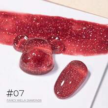 MIANEL 12ml 春季闪亮水钻亮片指甲油 2026 新款亮透明指甲油，适合春冬季美甲，专业美甲沙龙使用，UV凝胶美甲，红白美甲，情人节美甲 - 彩色 - 查看 14