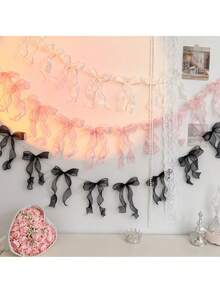 12pcs Bow Decor DIY Accessories, Suitable For Birthday Party, Valentine's Day, Wedding Party Backdrop, Holiday Party Decorations - Bow - View 9