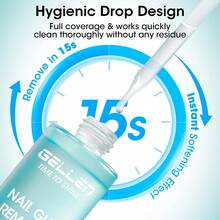 Gellen 80ML Dung dịch tẩy keo dán móng giả, dung dịch tẩy keo UV, dung dịch tẩy keo dán móng trong suốt cao cấp dành cho móng acrylic, không chứa acetone, nhẹ nhàng tẩy sạch móng giả, không mùi, dễ dàng loại bỏ, không dùng cho sơn gel. - 80ml - Xem 3